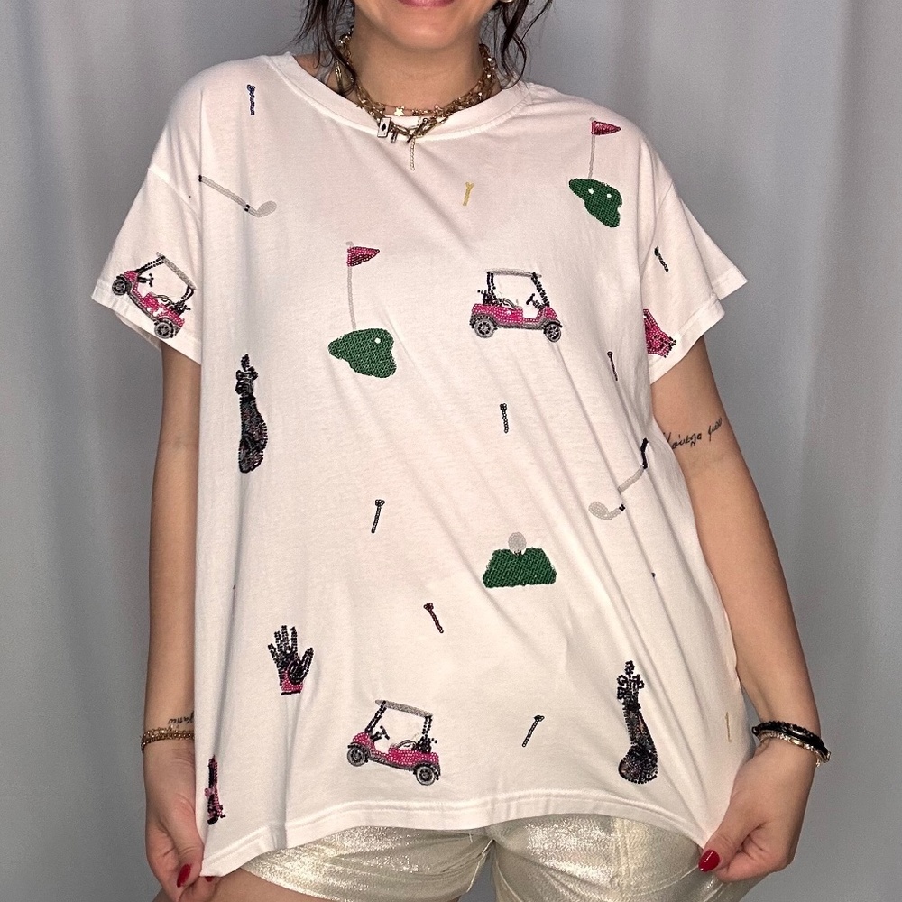 Queen of Sparkles Scatter Golf Icon T NWT